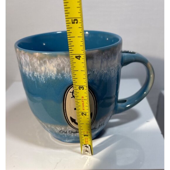 Old Orchard Beach ME Souvenir Mug Coffee Cup Blue Ceramic Mug Anchor No Spoon - Picture 7 of 8